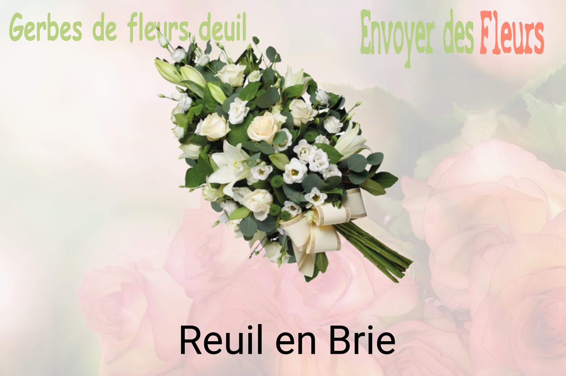 Gerbe de fleurs de deuil livrée à Reuil-en-Brie